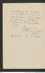 Nachlass Franz Steindachner, Brief von Palacky´ an Franz Steindachner (10.02.1886), Inv.Nr. 380.01, Seite 2